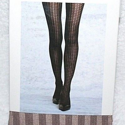 Attention Nude Striped Control Top Fashion Tights 1 Pair - Size S/M